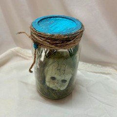 Haint Jar™ Appalachian Folk Horror Doll, Relic Oddity, Gothic, Handmade OOAK