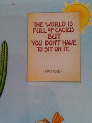 Mary Engelbreit THE WORLD IS FULL OF CACTUS Wall Art 10 3/4″ x 13″ Unframed