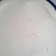 Wedgwood Cobalt Blue Jasperware 5″ Scalloped Trinket Box