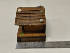 Vintage Wood Swiss Cabin House Le Vieux Chalet Music Box Made in Switzerland