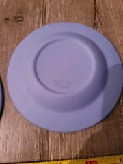 Set of 3 Vintage Wedgwood Heart Blue Jasperware Three ASHTRAYS All VGC