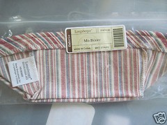 Longaberger~ Market Stripe Fabric Liner (ONLY)for MEDIUM BERRY Basket NiP