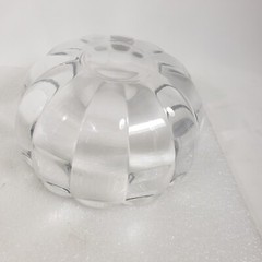 Godinger Ireland Shannon 24% Lead Crystal Pumpkin Fall Halloween Thanksgiving