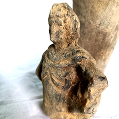 300 BC Ancient Roman Clay Terracotta Drinking Rhyton Very Rare Pottery Artifact