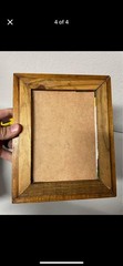Vintage Wood Framed Gemini Picture Art Decor