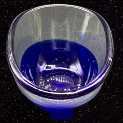 Willu Johansson Hadeland Norway Scandinavian Cobalt Blue Trinket Dish Bowl Small