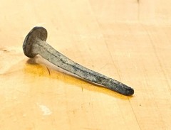 Antique Roman Wrought Iron Nail Artifact 2”