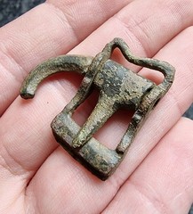 Rare Medieval Locking Buckle Metal Detecting Find Antique