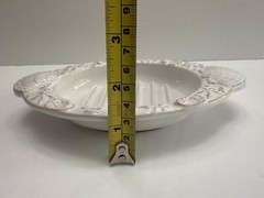 Shells And Stars Soap Dish Porcelain Oval Dish Portugal Vintage