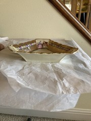 Antique German Beautifully Decorated Lovers Story Dish