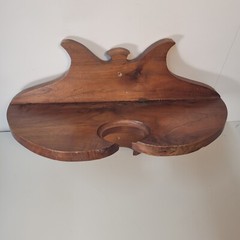 VTG Antique Wood Victorian Edwardian Crescent Moon Unique 18″ x 8″ x 12″