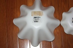 Mary Engelbreit Vintage Plastic Scalloped Edge Tostada Salad Chip Bowls SET OF 2