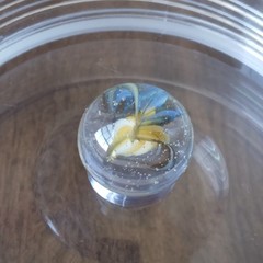Vintage 0.60″ Cat Eye Sparkler Sunburst Vitro Akro European Master Marble- a45