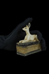 RARE ANCIENT EGYPTIAN ANTIQUITIES Stone Statue Of Anubis God Of Mummification BC