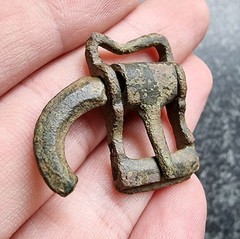 Rare Medieval Locking Buckle Metal Detecting Find Antique