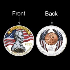2025 Last Cent Commemorative Coin, Final Penny Tribute, R.I.P. Penny Collectible