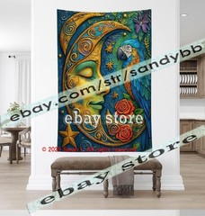 Raven Rose Gothic Tapestry 3D relief look Wall Art dark decor 39X59 in