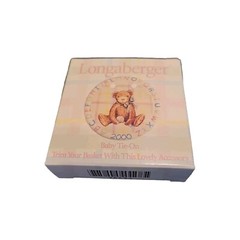 LONGABERGER 2000 Baby Alphabet Teddy Tie-On Trim Your Basket NIB 36293