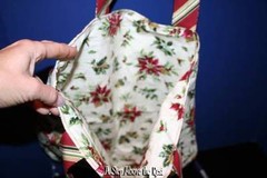 Longaberger Large Classic Lunch Tote in Holiday Botanical- NWT