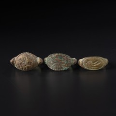Near Eastern Ancient Bronze Rings (3 pcs) – Size 9–10