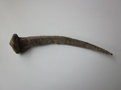 very rare ancient Roman heavy iron nail for crucifixion 1-2 century AD (2).
