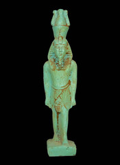 Ancient Egyptian King Ramses II Statue Crown of Egypt Pharaonic Pharaoh Stone BC