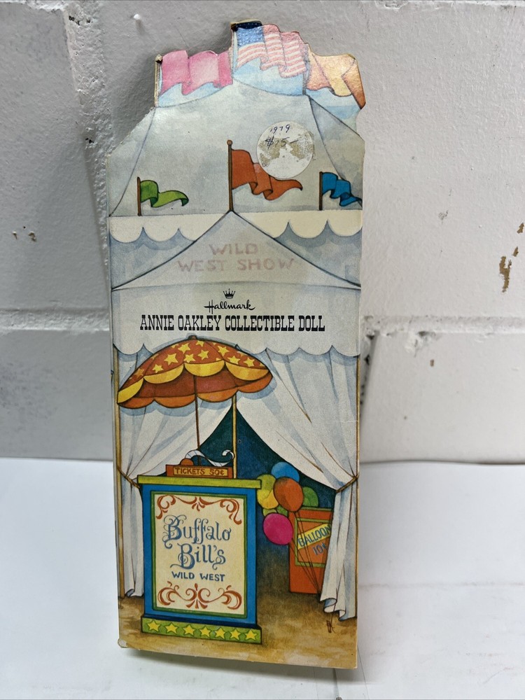 Vintage Hallmark Annie Oakley Cloth Doll 1979 Famous Americans Series Opened Box