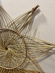 Vintage Ratan Boho Wall Hanging Starburst From 1980’s