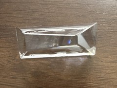 Steinbach Signed Diamond Engraved Art Optical Crystal Prism Rooster