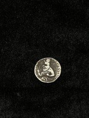 Ancient Kushan Solid Silver Dinar of Emperor Vima Kadphises Coin Good Condition