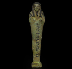 Ancient Egyptian Antiques Ushabti Hieroglyphs Faience Green Burial Figure BC