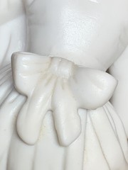 Porcelain Parian Ware Mother & Child Figure Reading Night Light White Works