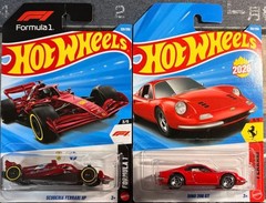 Hot Wheels Ferrari 8 Car Set Dino SF90 F40 365 GTB F1 Collectible