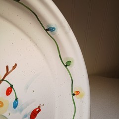 Vintage Hallmark Snowman Metal Cookie Tray (stand not included)