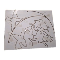 New Vtg Folk Art Free-form Brass Wire Art Hummingbirds Flowers Mobile 1990’s