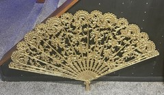 Vintage Burwood 4402 Gold Fan Wall Decor Hollywood Regency Ornate Large 43″