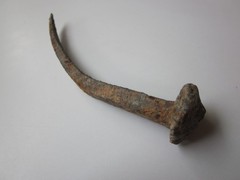 very rare ancient Roman heavy iron nail for crucifixion 1-2 century AD (2).