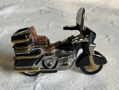Limoges France Porcelain Motorcycle Trinket Box Rochard Peint Main