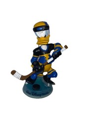 Walt Disney World 7.5″ Donald Duck Hockey Bobble Head Lightning Bolt Jersey
