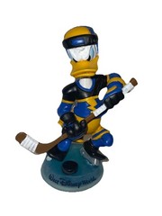 Walt Disney World 7.5″ Donald Duck Hockey Bobble Head Lightning Bolt Jersey