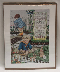Vtg Mary Engelbreit Poster, The Forget-Me-Not Of Angels , 16″x20″, 1988 Unframed