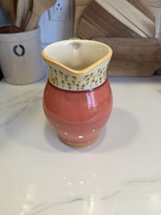 Pfaltzgraff Secrets Of Pistoulet Pitcher Discontinued Stoneware Sunflowers Vase
