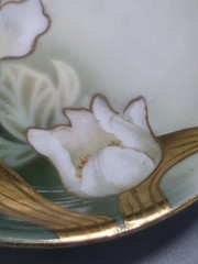 Vintage Hand-painted RS Germany Porcelain Bowl Art Nouveau Style Flowers