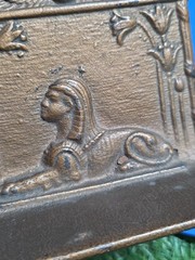 ANTIQUE Egyptian Sphinx Bookend Bradley Hubbard Style Single Piece