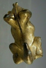 Fine Pre Columbian STYLE Tairona Tumbaga Feline Pin/Pendant Effigy ca. 20th c.