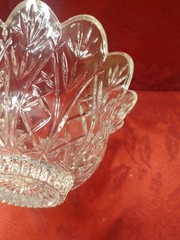 Vintage DePlomb Lead Crystal Candy Dish With Lid- Gorgeous Design!