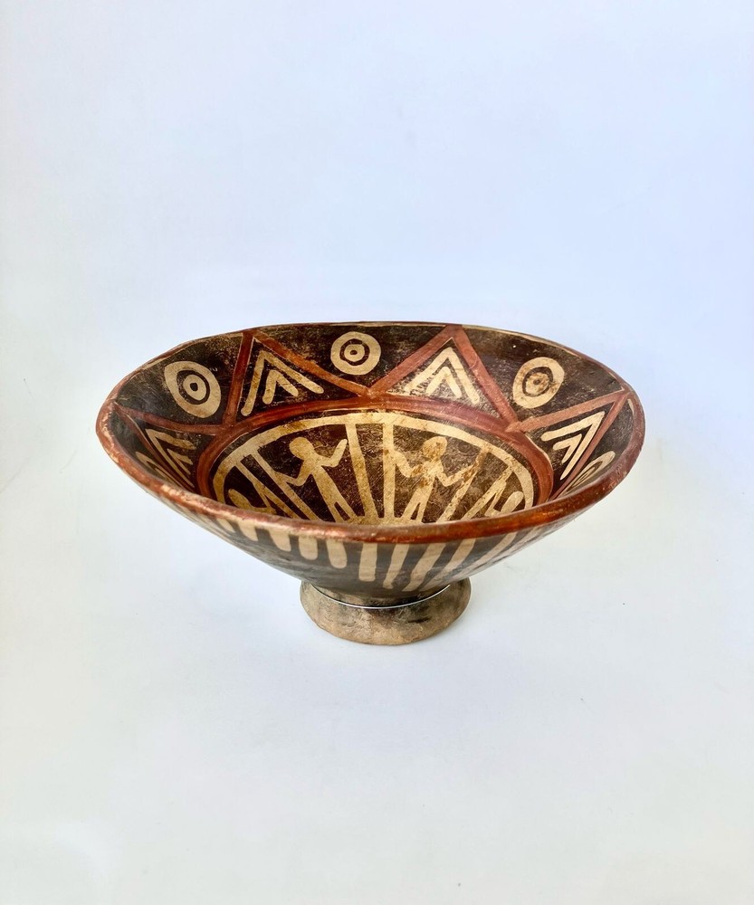 Clay Plate Pre-Columbian Crafts Quillacinga Culture