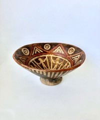 Clay Plate Pre-Columbian Crafts Quillacinga Culture
