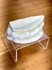 Vintage Belleek Ireland Porcelain Boat Dish Ashtray Luster Glaze