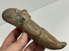 RARE PRE-COLUMBIAN ENGRAVED HUMAN EFFIGY OCARINA / WHISTLE FOUND IN ECUADOR